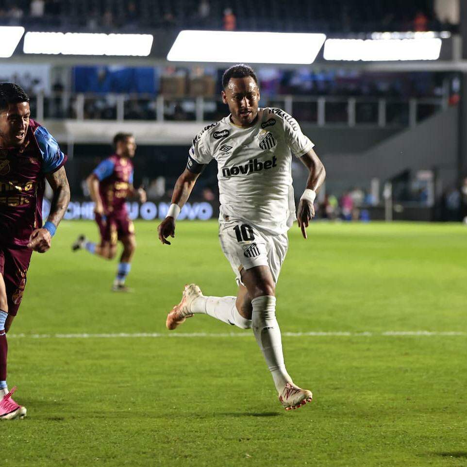 Neymar tem oito gols e sete assistências em 20 jogos pelo Peixe nesta temporada