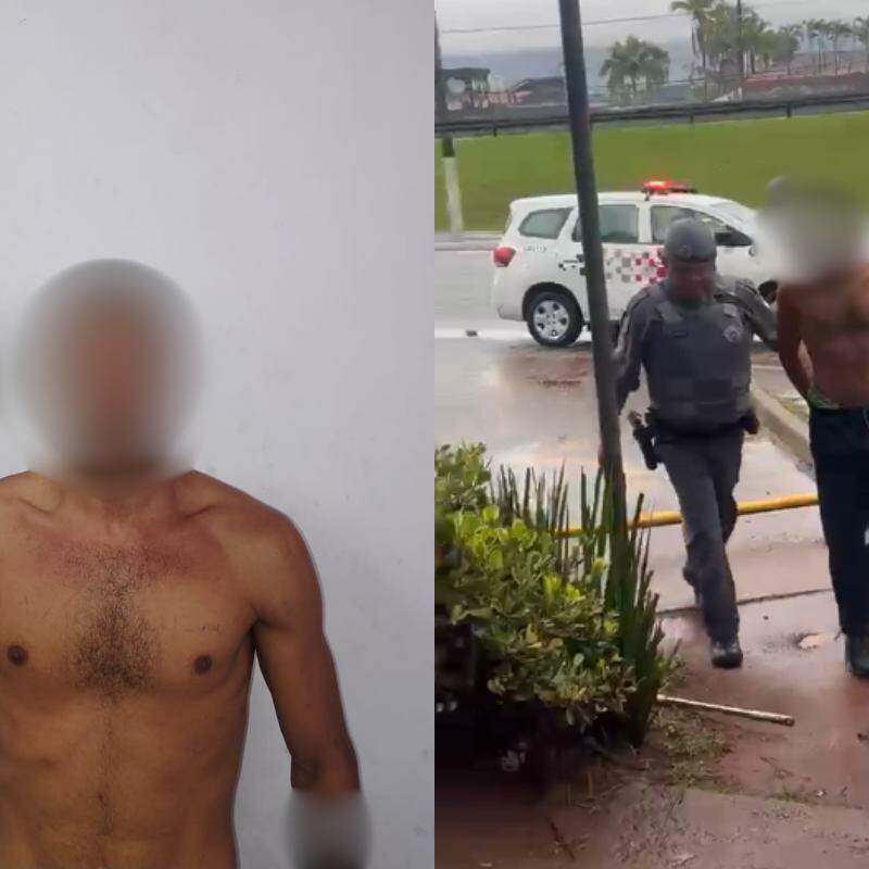 O homem foi preso pela Polícia Militar