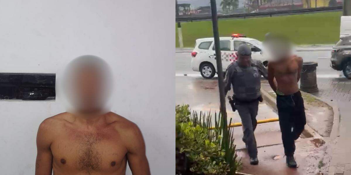 O homem foi preso pela Polícia Militar