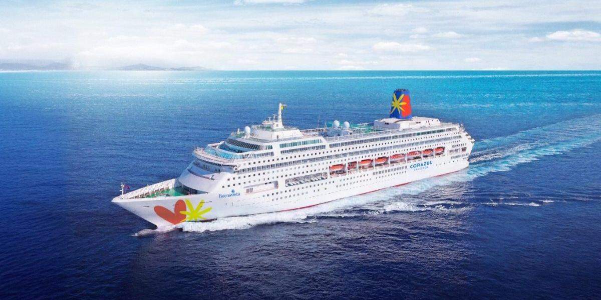 Corazul divulga imagens de IA enquanto navio ainda está atracado na China; representante da empresa diz que fotos reais serão feitas em breve