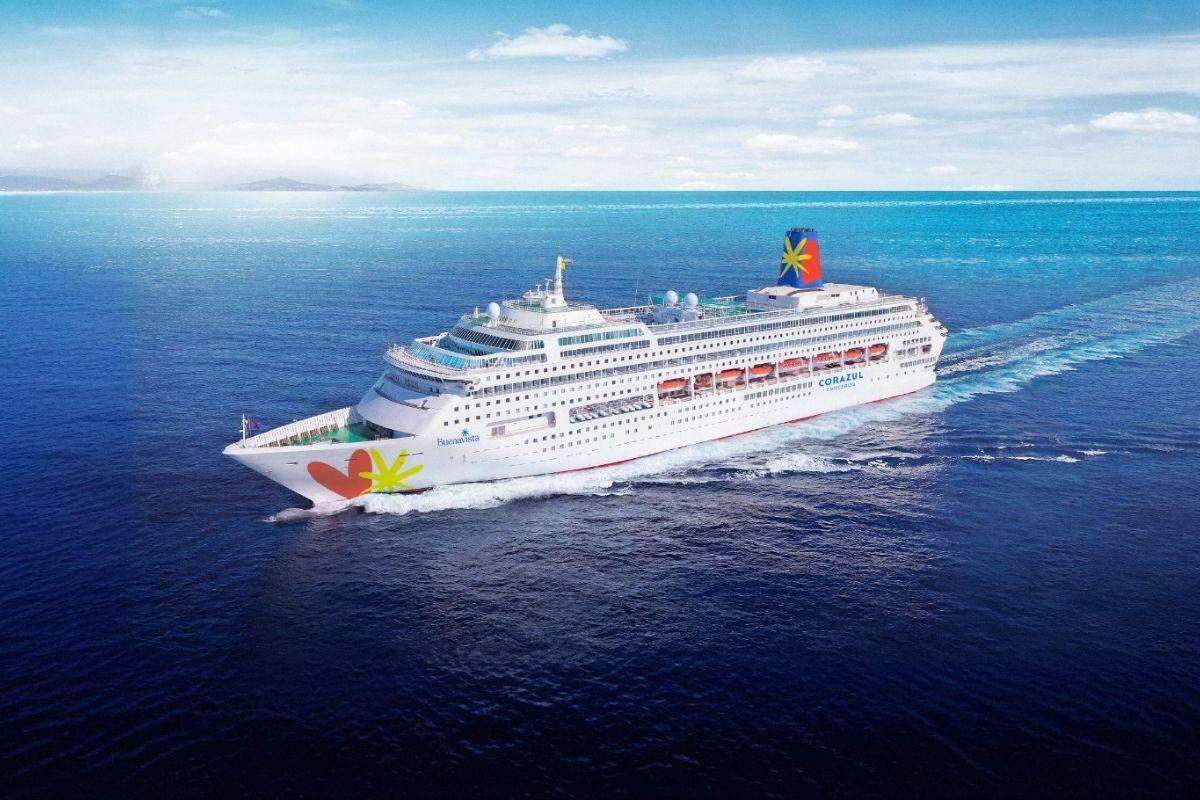 Corazul divulga imagens de IA enquanto navio ainda está atracado na China; representante da empresa diz que fotos reais serão feitas em breve