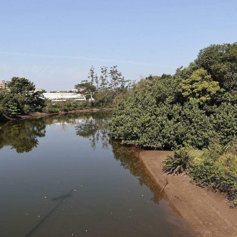 Rio Cubatão, que nasce no ABC, é um dos que cortam o território