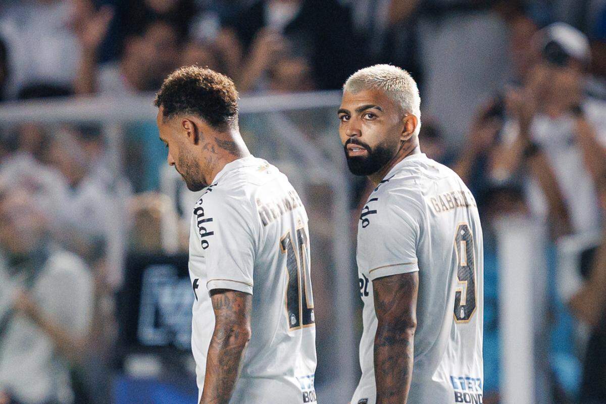 Neymar e Gabigol são poupados de jogo contra o Macará-EQU, pela Copa Sul-Americana