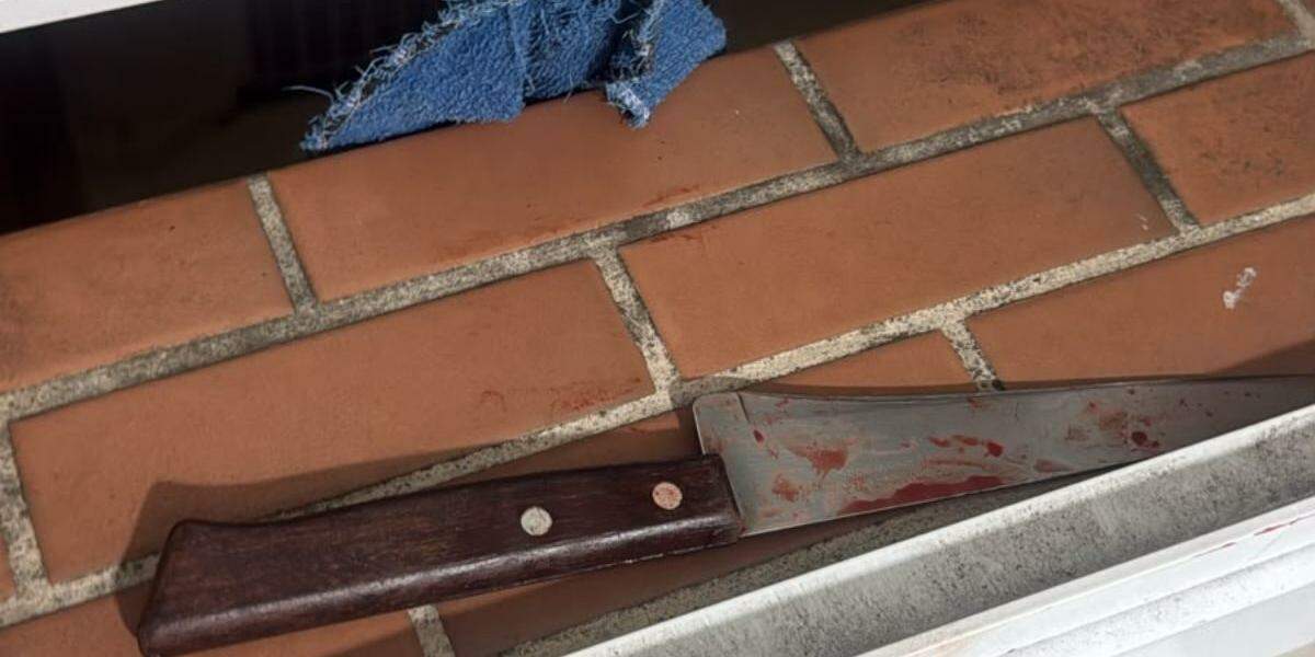 A mulher, de 42 anos, sofreu ferimentos em diversas partes do corpo. O filho, de 14 anos, sofreu cortes nas mãos e foi ferido de raspão no pescoço