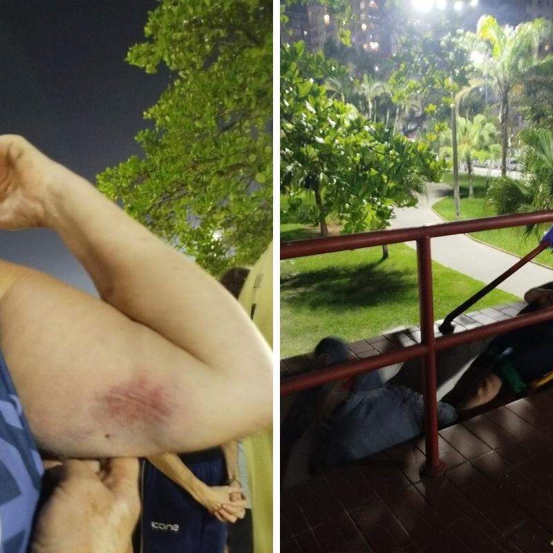 Acidente ocorreu durante uma aula de funcional no Posto 6, em Santos