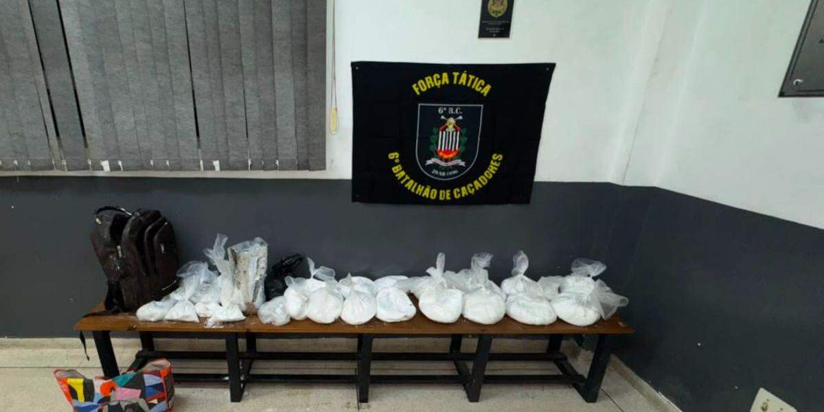 Droga foi apreendida e levada para a delegacia