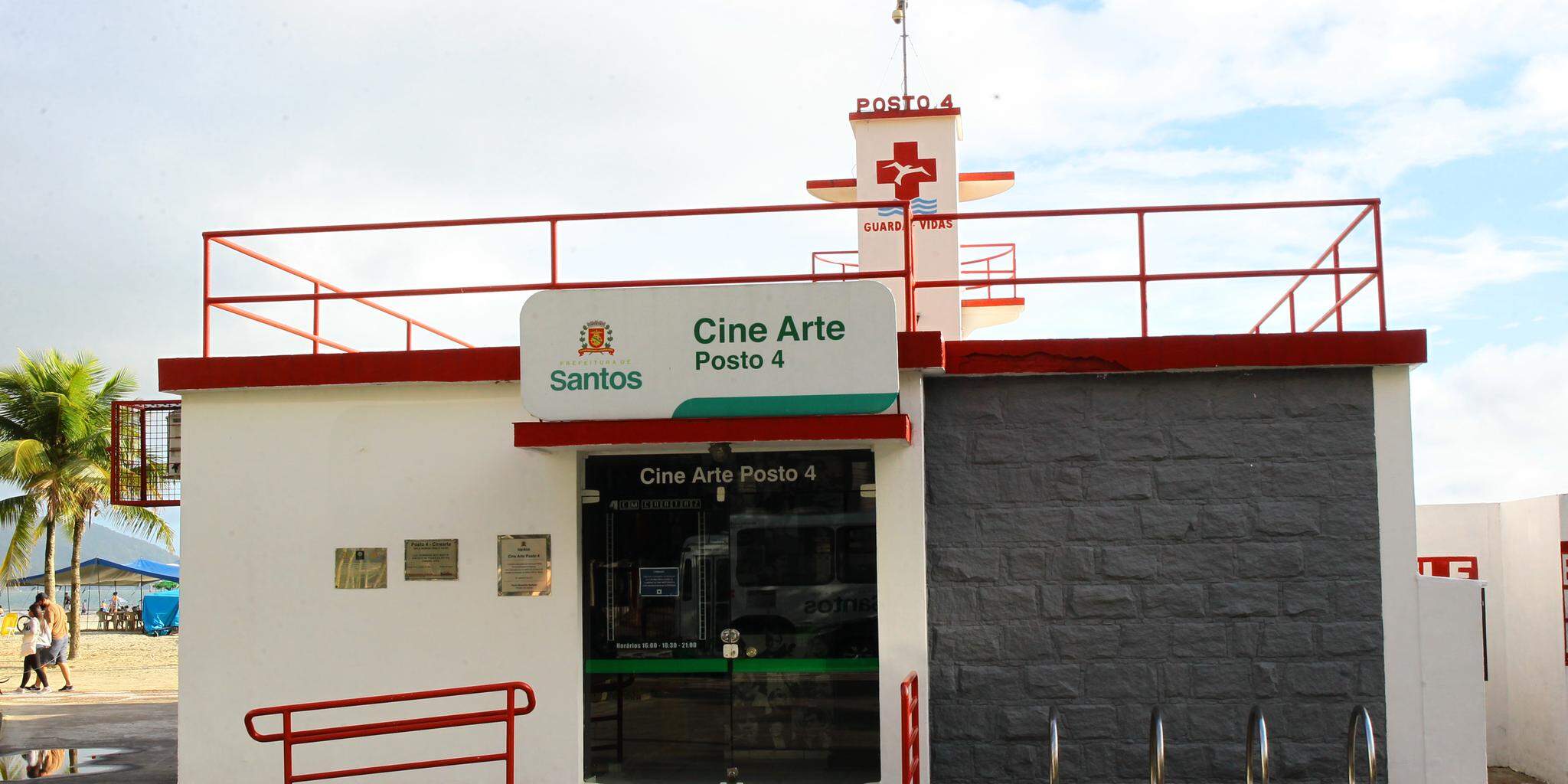 Cine Arte Posto 4 é uma referência cultural em Santos; orçados em R$ 268 mil, serviços vão até novembro