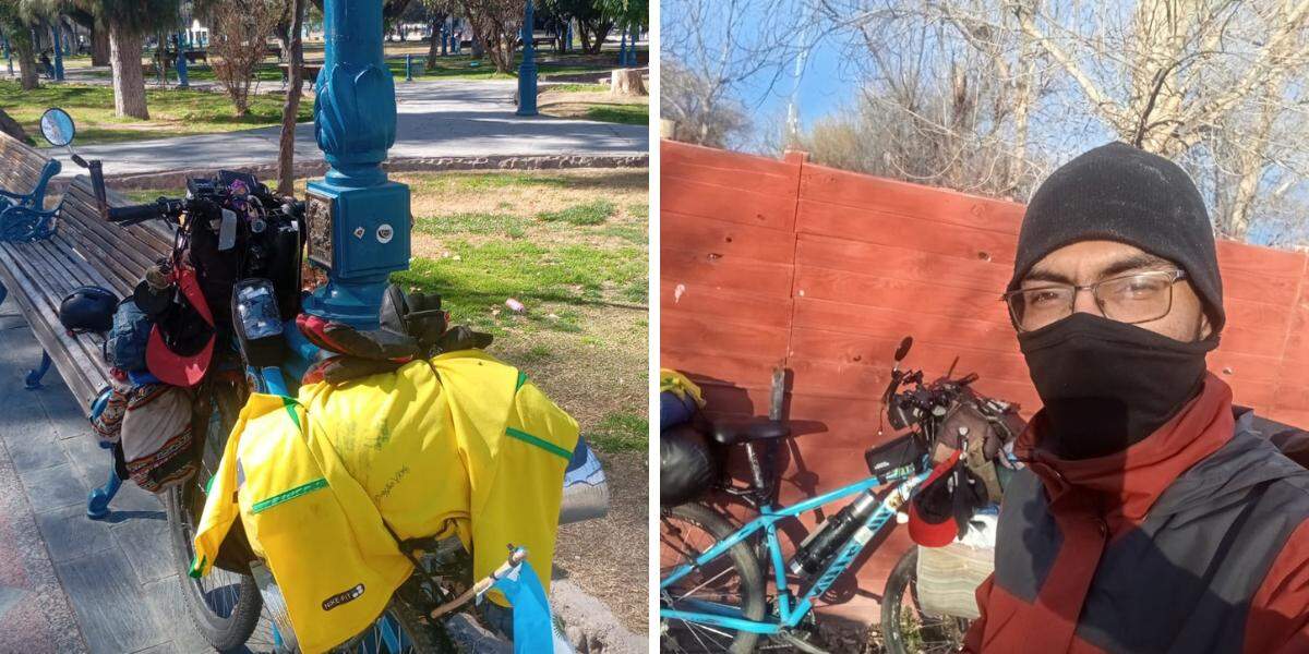 Faltando cerca de 3,1 mil km para chegar ao destino final, o ex-ajudante de pedreiro acredita que conseguirá chegar a Ushuaia, na Argentina, em aproximadamente 30 dias