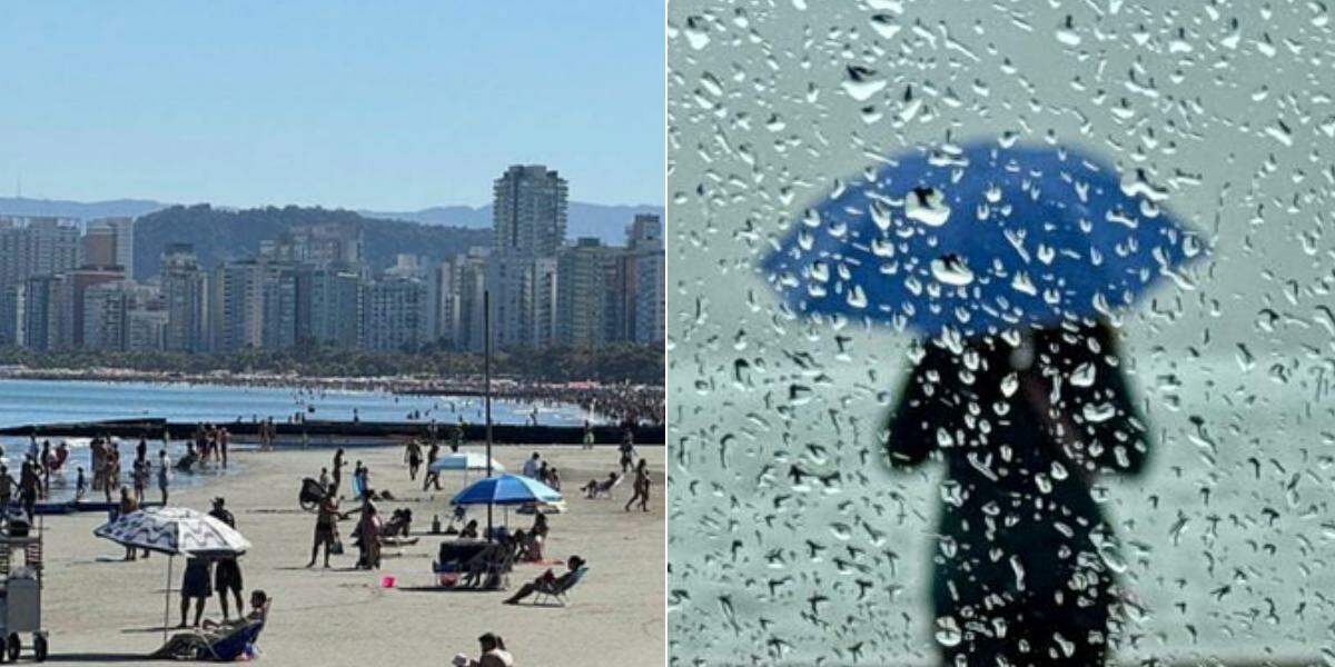 Temperaturas podem chegar aos 36°C no sábado (29); no dia seguinte, chuva