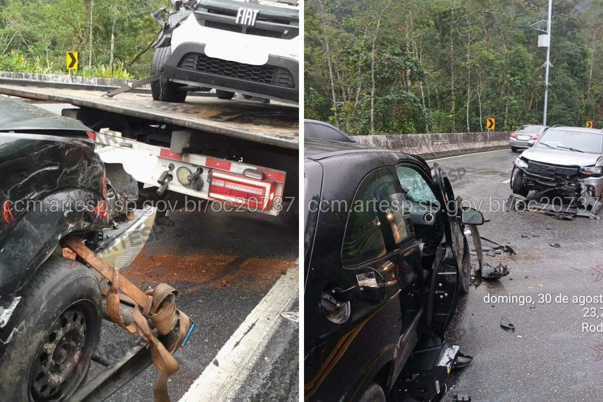 Acidente aconteceu neste domingo (30), na altura do km 91,5