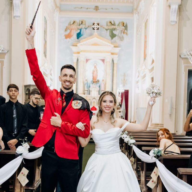 Casamento de Demerson e Milenna teve Harry Potter como tema