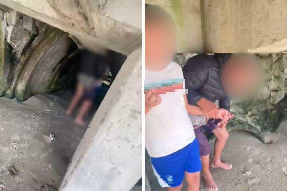 Acusado foi visto ao lado da criança de baixo de deck da praia da Enseada, em Guarujá