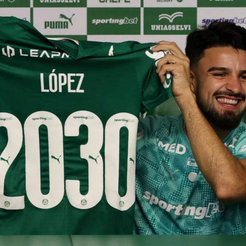 Palmeiras anuncia a renovação de contrato com o atacante Flaco López até 2030