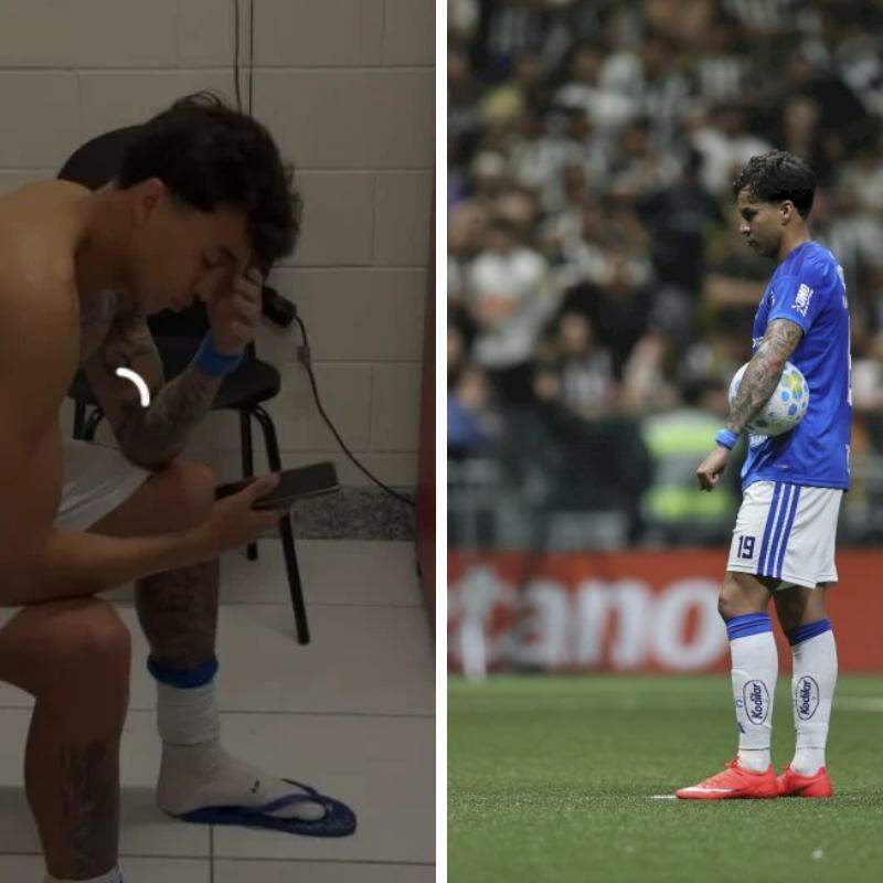 Alexsander invade sala de antidoping e provoca Kaio Jorge após clássico: 'Pai tá aqui,b...'