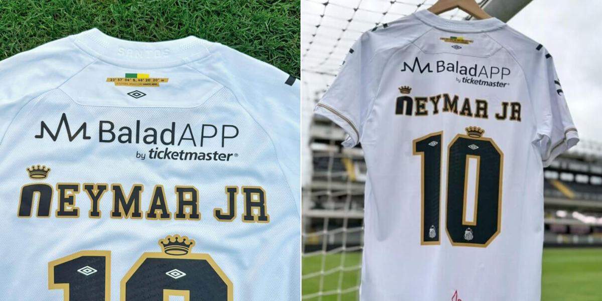 Marca ficará estampada acima do nome do jogador no uniforme do Santos