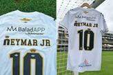 Marca ficará estampada acima do nome do jogador no uniforme do Santos