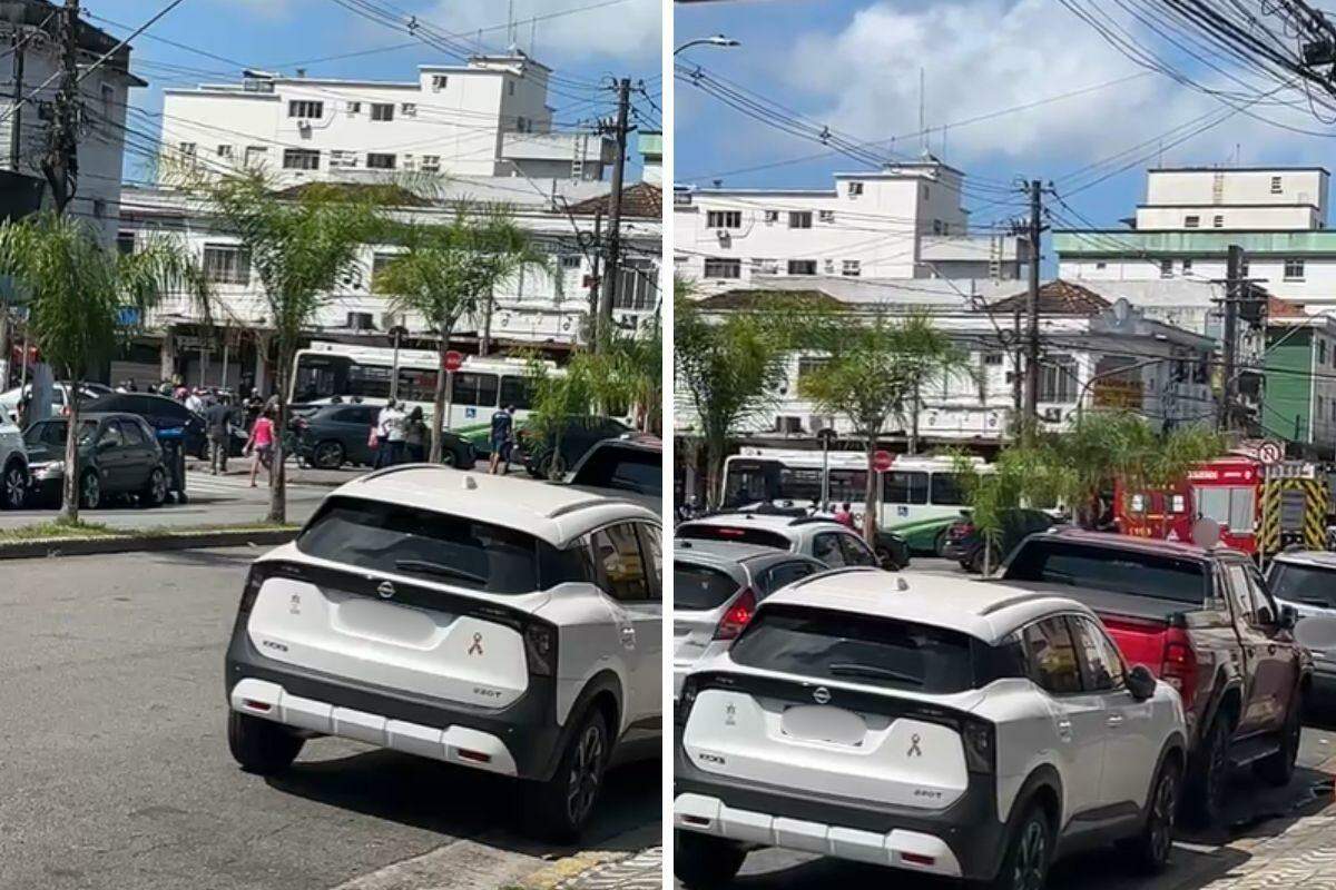 Acidente aconteceu entre a Avenida Pedro Lessa e a Rua Benjamin Constant
