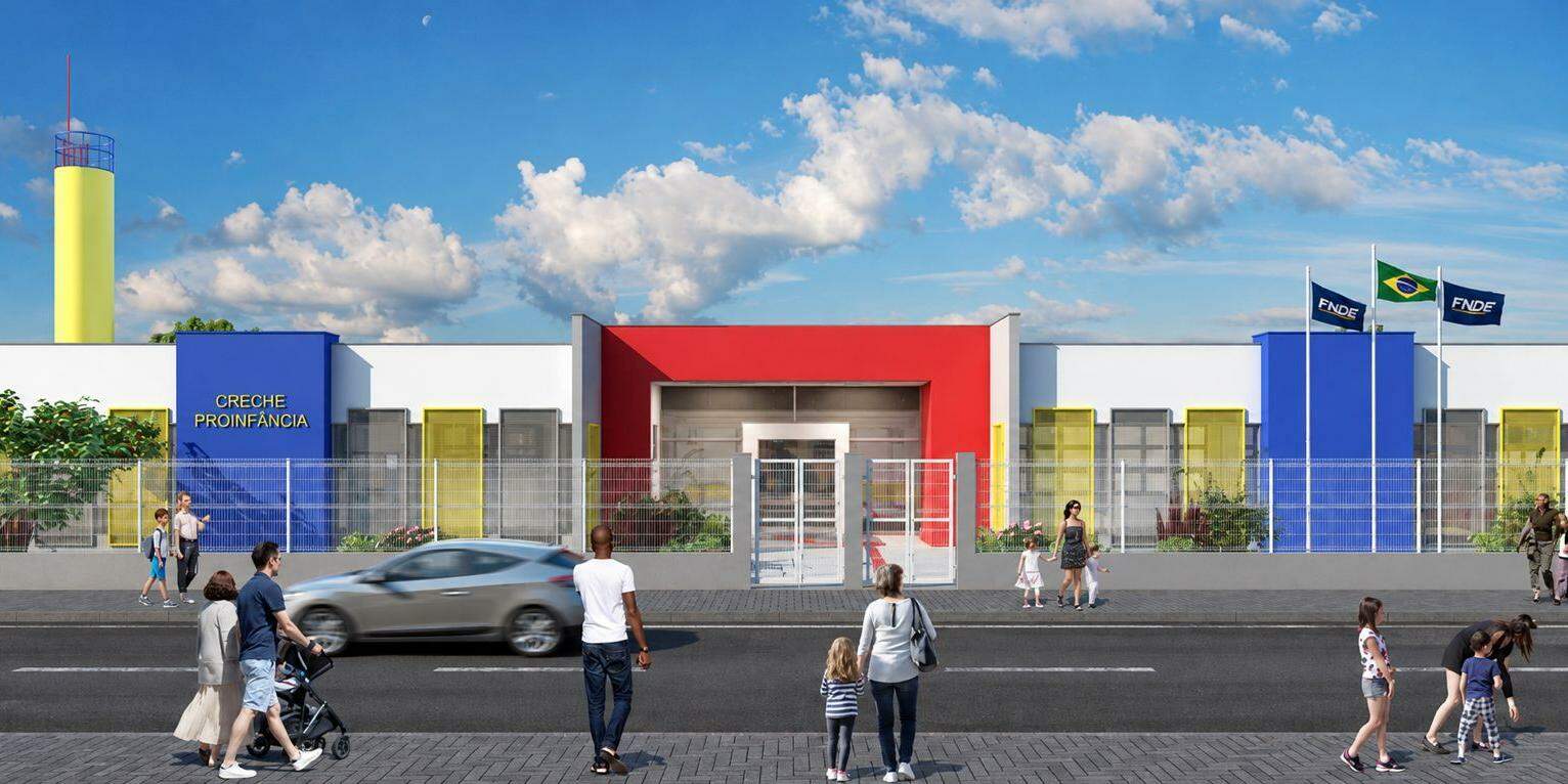 A nova creche em São Vicente seguirá o padrão de Escola de Educação Infantil Tipo 2