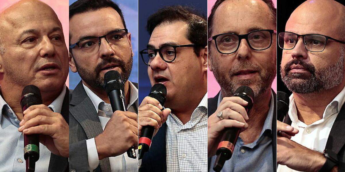 Da esquerda para a direita: Beto Mendes, Bruno Stupello, Henrique Araújo, Marcelo Schmitt e Rodrigo Casado