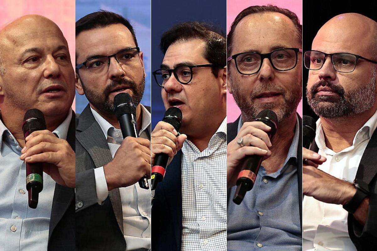 From left to right: Beto Mendes, Bruno Stupello, Henrique Araújo, Marcelo Schmitt and Rodrigo Casado