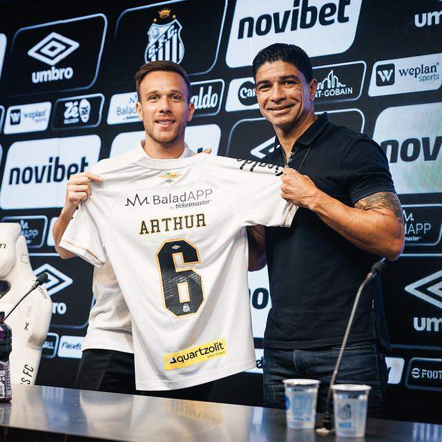 Arthur ganhou a camisa 6 do volante Renato, bicampeão paulista e brasileiro pelo Alvinegro