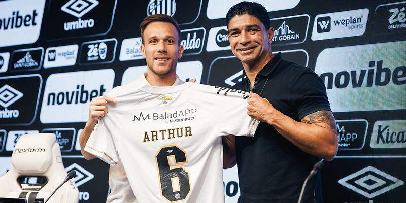 Arthur ganhou a camisa 6 do volante Renato, bicampeão paulista e brasileiro pelo Alvinegro