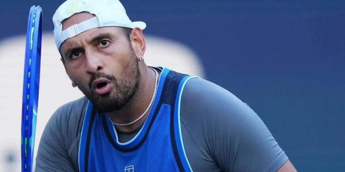 Kyrgios recebe suspensão de um mês depois de ser pego no antidoping por uso de cocaína