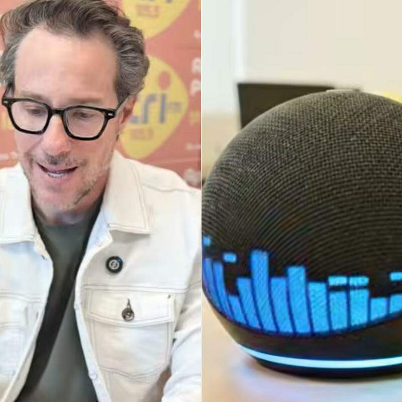 Val Tomazini só queria mostrar como é fácil ouvir a Tri FM pela Alexa. Mas, algo inesperado ocorreu
