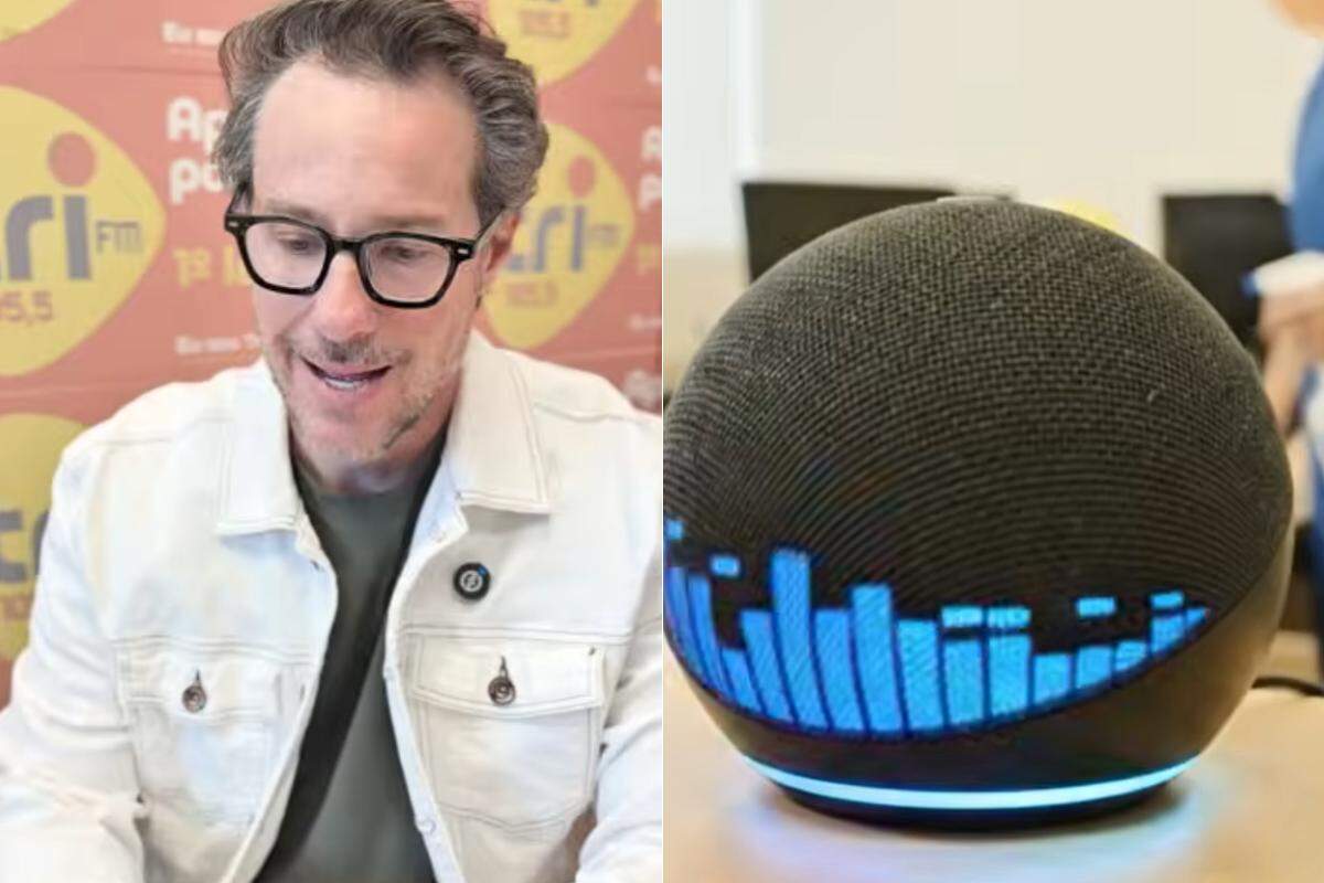 Val Tomazini só queria mostrar como é fácil ouvir a Tri FM pela Alexa. Mas, algo inesperado ocorreu
