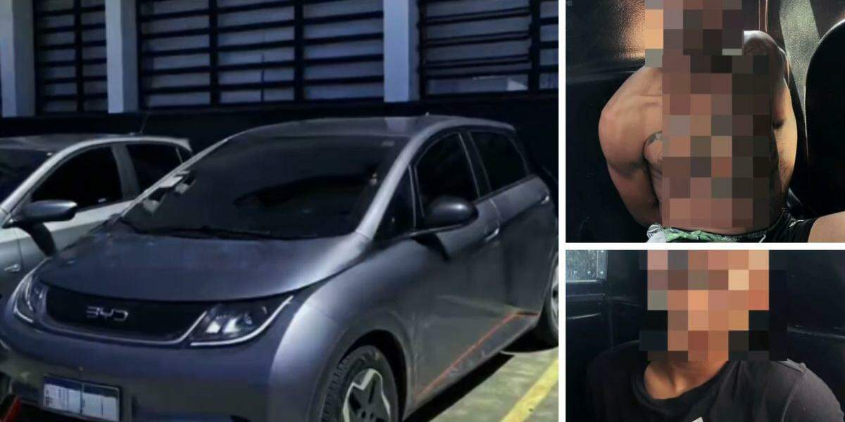 Veículo roubado foi recuperado após perseguição e cerco policial; um homem foi preso e um adolescente apreendido em Praia Grande