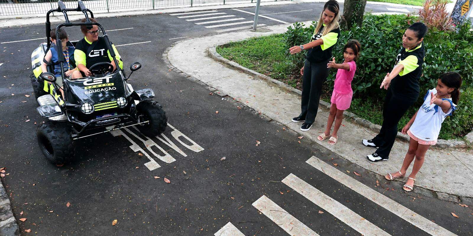 Prefeitura de Santos realiza atividades voltadas para crianças com noção de comportamento no trânsito