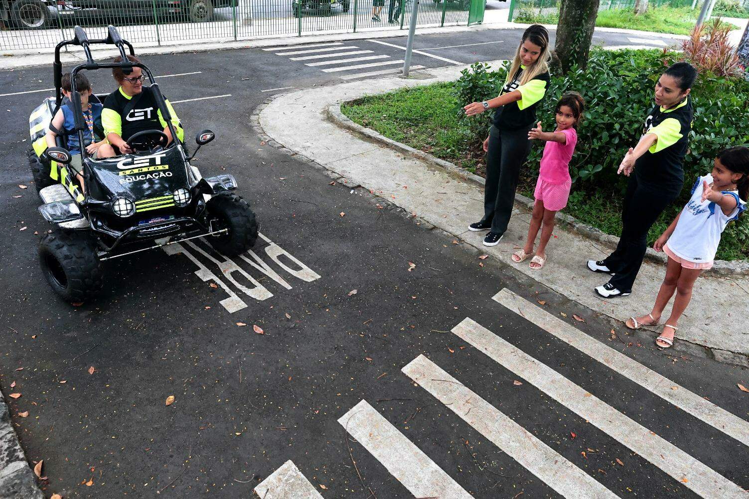 Prefeitura de Santos realiza atividades voltadas para crianças com noção de comportamento no trânsito