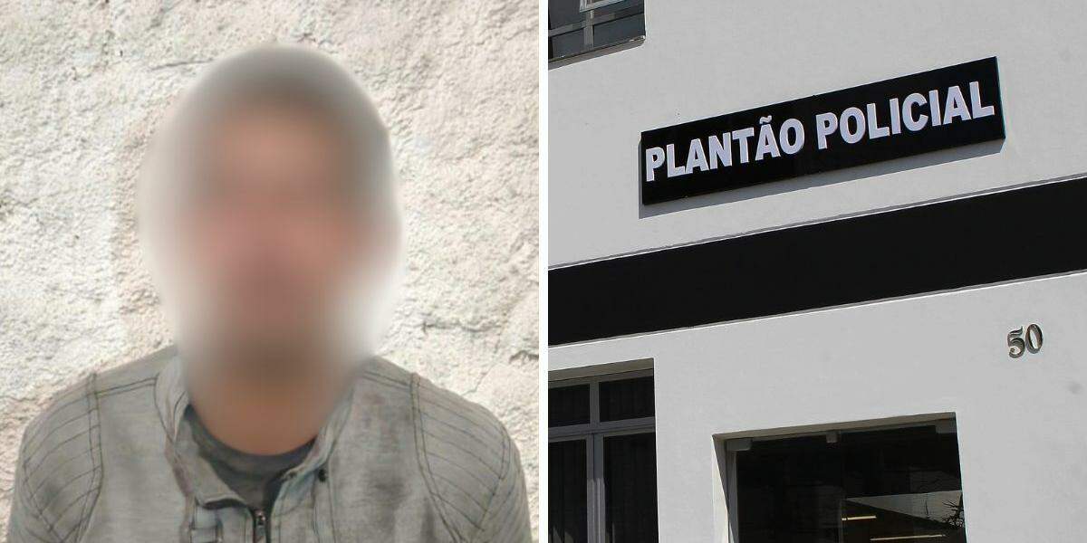 Homem foi levado preso para a CPJ de Santos