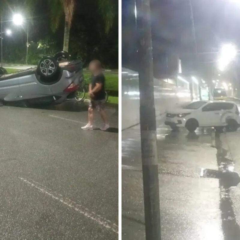 Acidente aconteceu na Avenida Dezenove de Maio, em Bertioga
