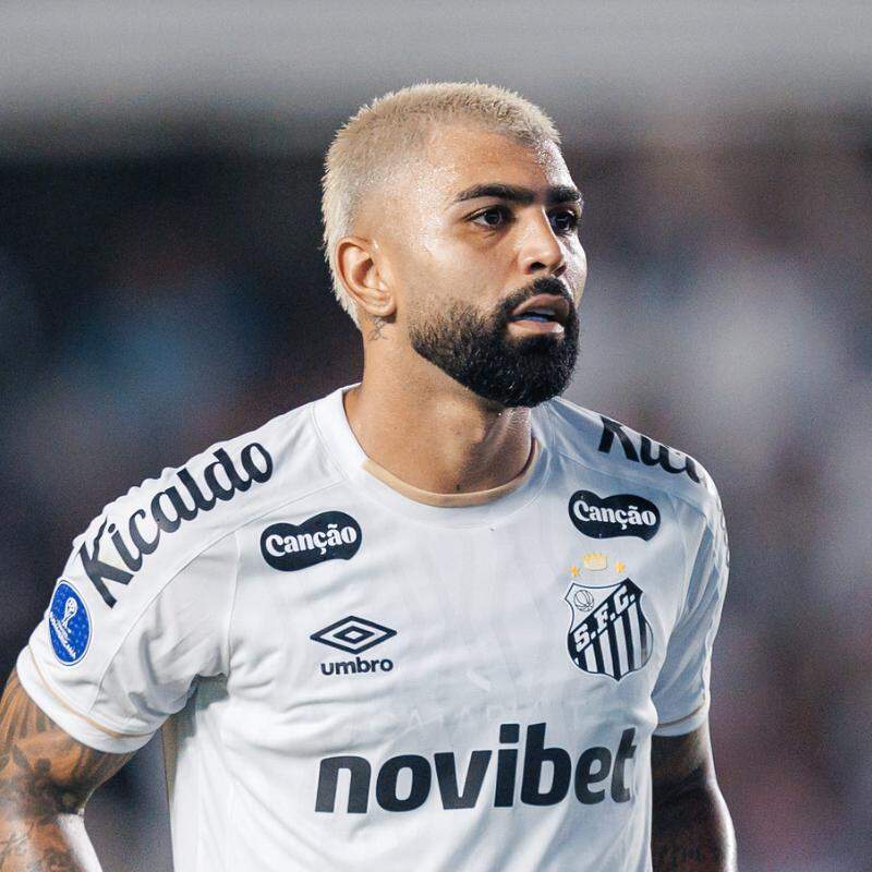 Gabigol é a esperança do Santos no jogo de ida diante do Atlético-MG
