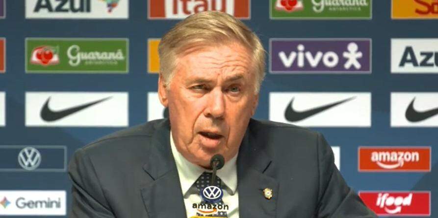 Ancelotti explica convocação de jovens e ausência de veteranos: 'Porta não está fechada'