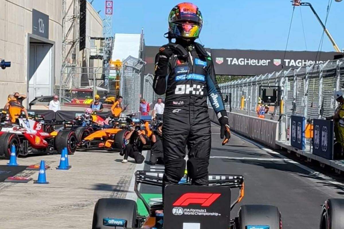 Lando Norris conseguiu a 19ª pole position na carreira na manhã deste sábado (12)