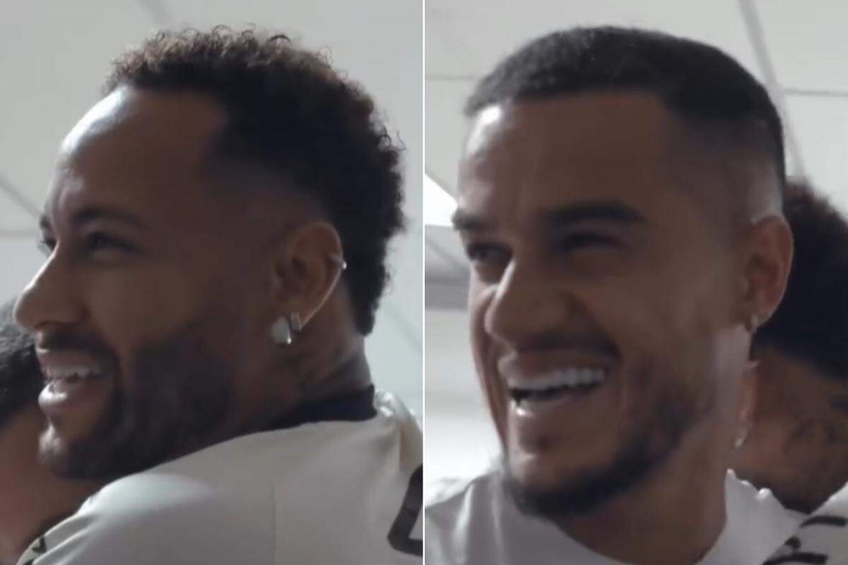 Neymar mostrou chegada de Coutinho ao Santos em vídeo nas redes sociais
