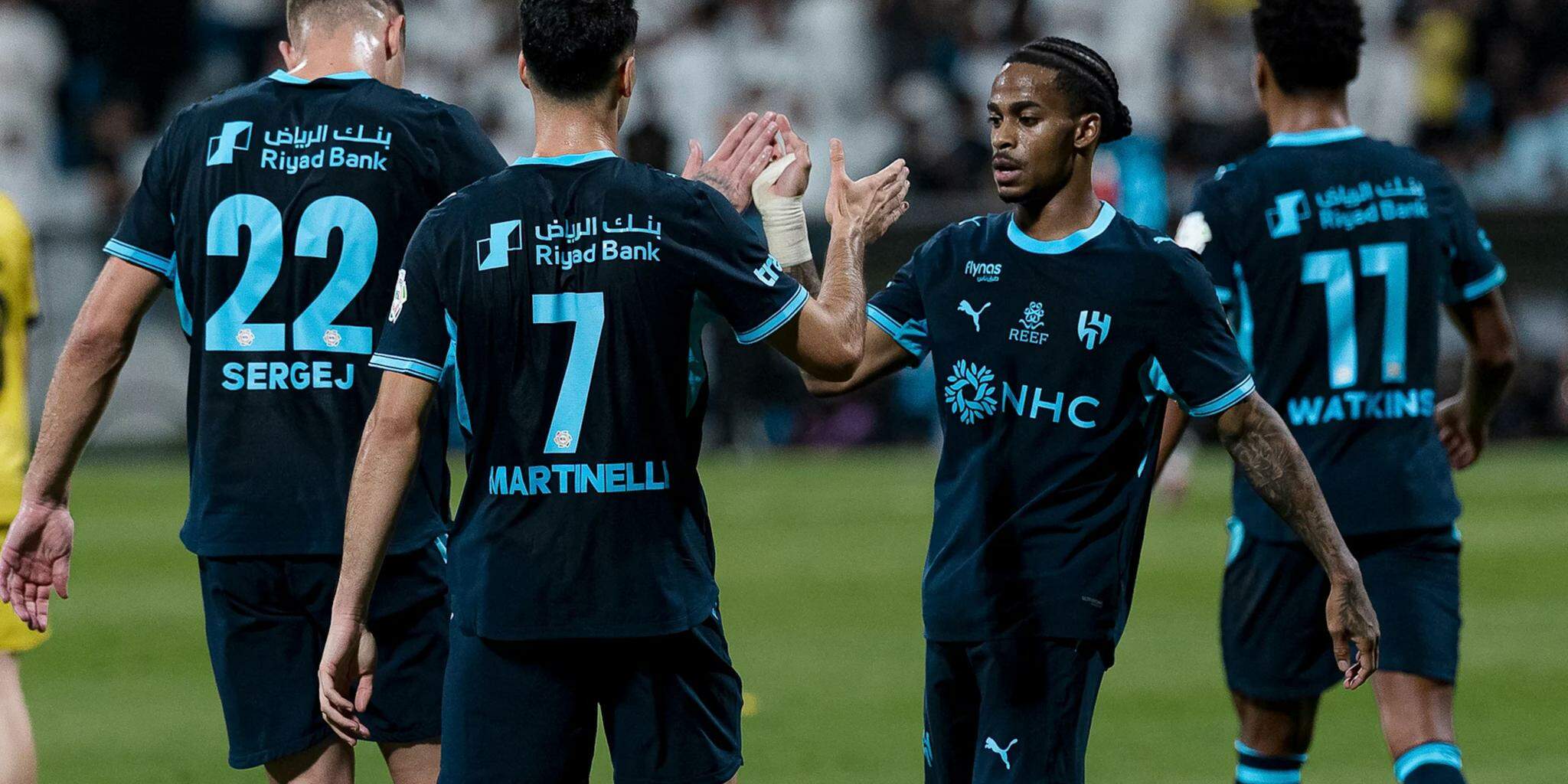 Gabriel Martinelli brilha com hat-trick e garante vitória do Al-Hilal em goleada