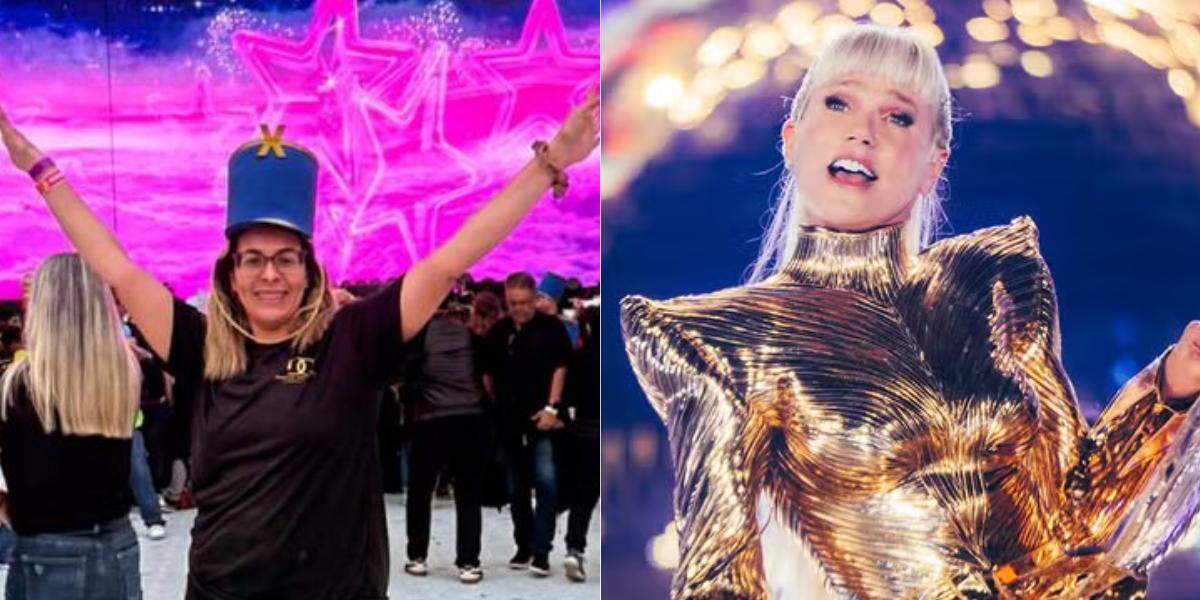 Nathy Santana (à esq.) sentiu de perto a vibração do show da turnê de despedida de Xuxa, a Rainha dos Baixinhos (à dir.)