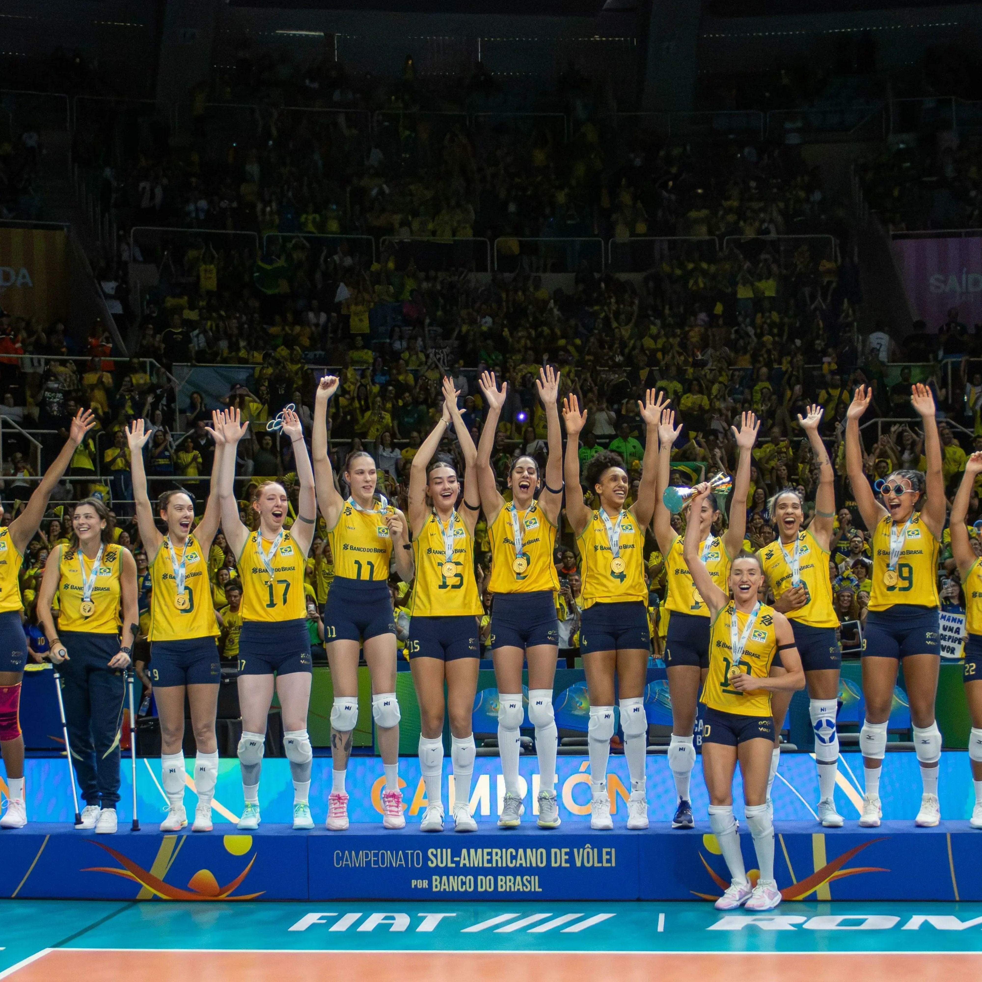 Brasil derrota a Argentina no Sul-Americano de Vôlei e garante vaga em Los Angeles 2028