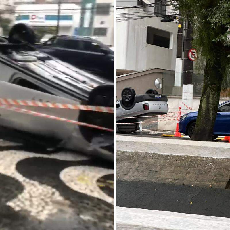 Acidente ocorreu na tarde deste domingo na Avenida Bernardino de Campos