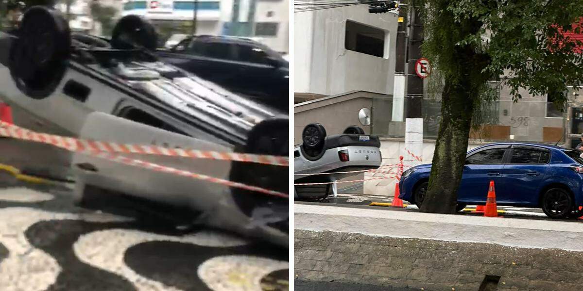 Acidente ocorreu na tarde deste domingo na Avenida Bernardino de Campos