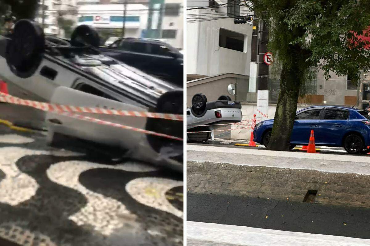 Acidente ocorreu na tarde deste domingo na Avenida Bernardino de Campos