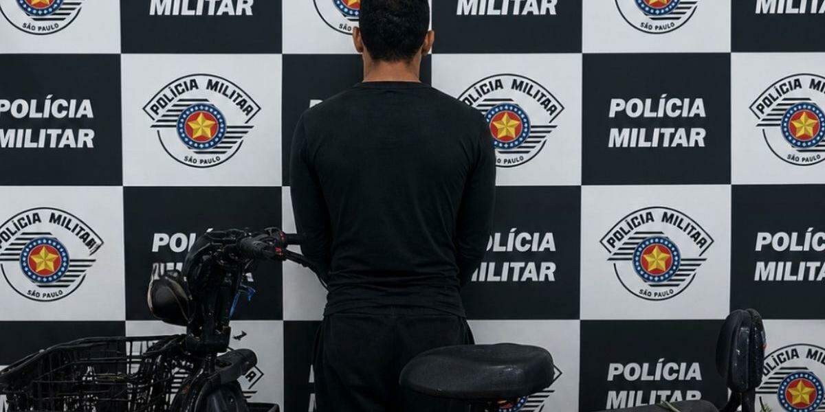 Assaltante foi preso em flagrante após roubo na Estrada dos Eucaliptos; bens da vítima foram recuperados