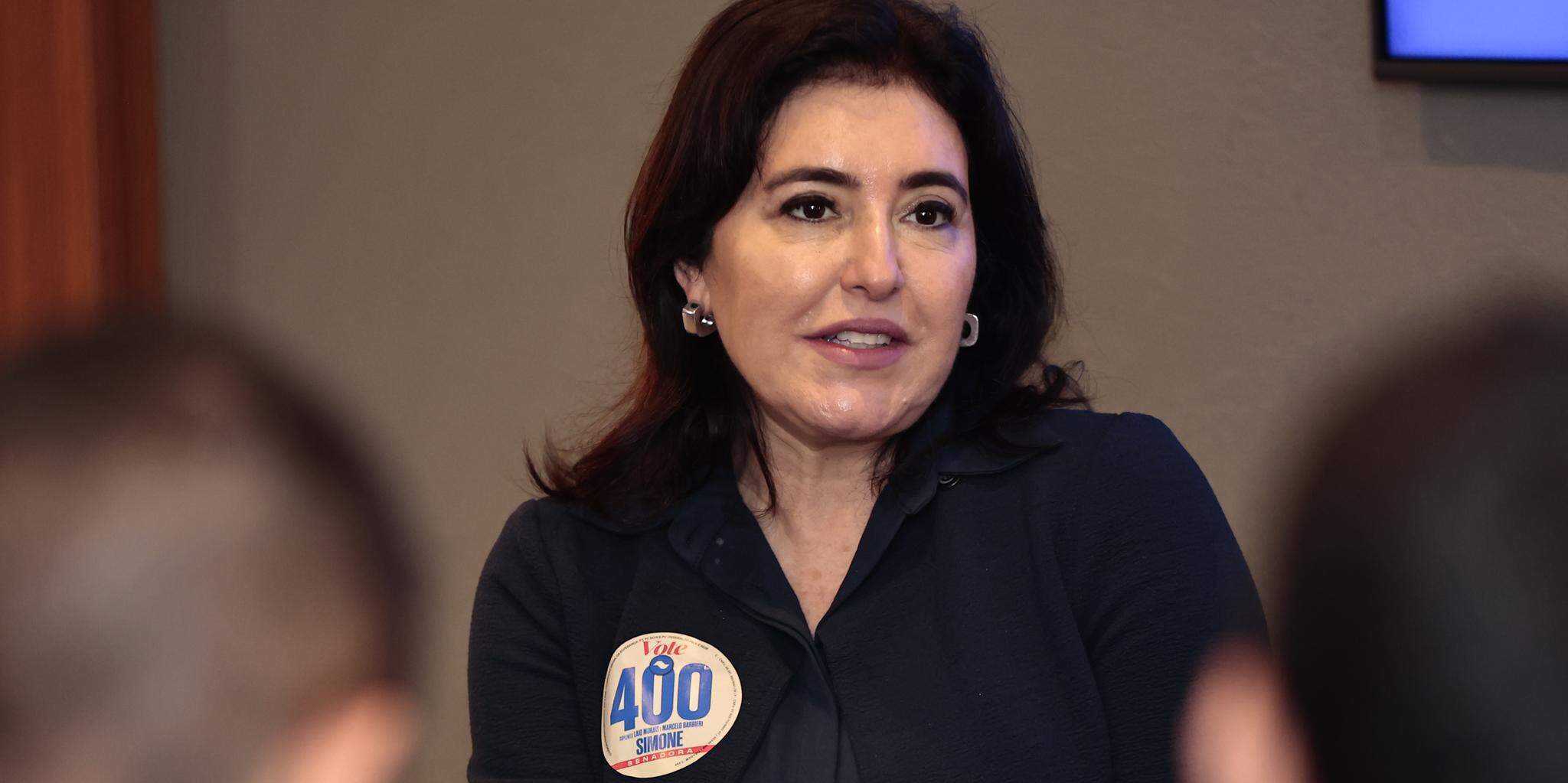 Reduções de emendas parlamentares e de mandato de ministros do STF foram citadas por Simone Tebet