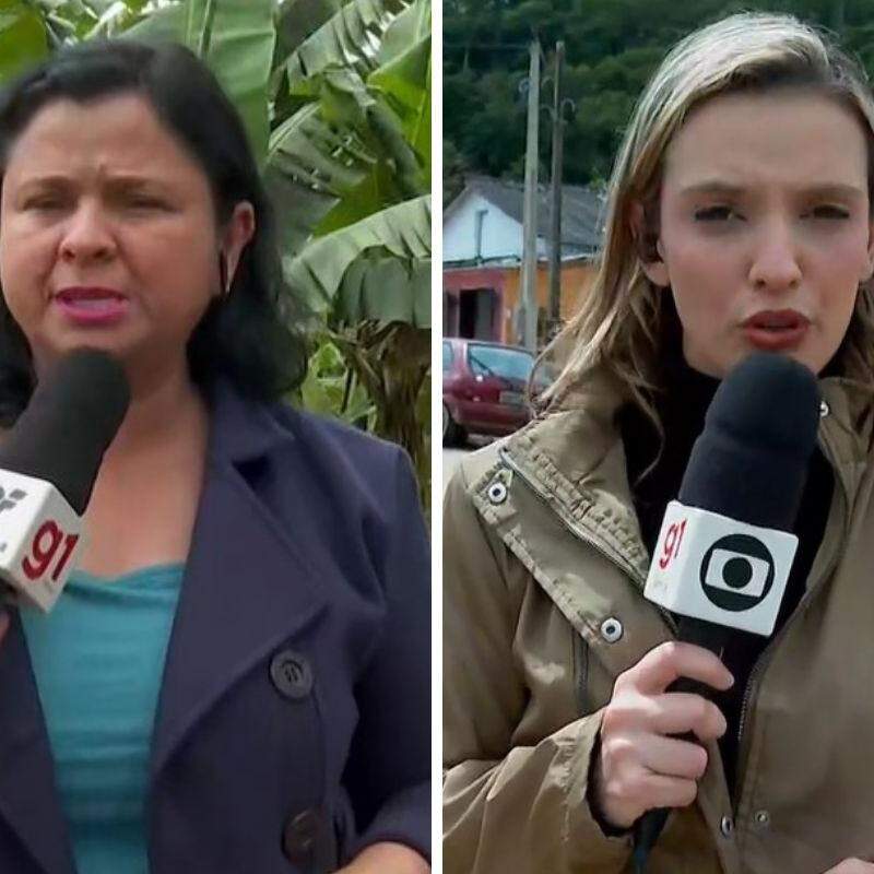 Dione Aguiar (à esquerda) está na emissora há 25 anos. Yasmin Braga (à direita) completa três anos na TV em outubro