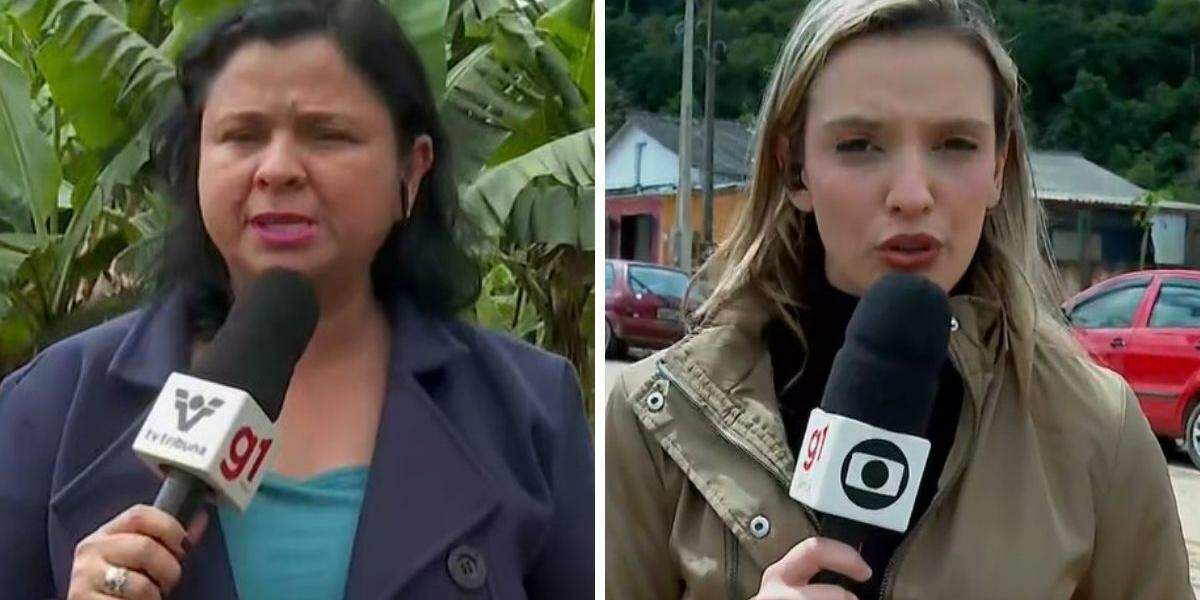 Dione Aguiar (à esquerda) está na emissora há 25 anos. Yasmin Braga (à direita) completa três anos na TV em outubro