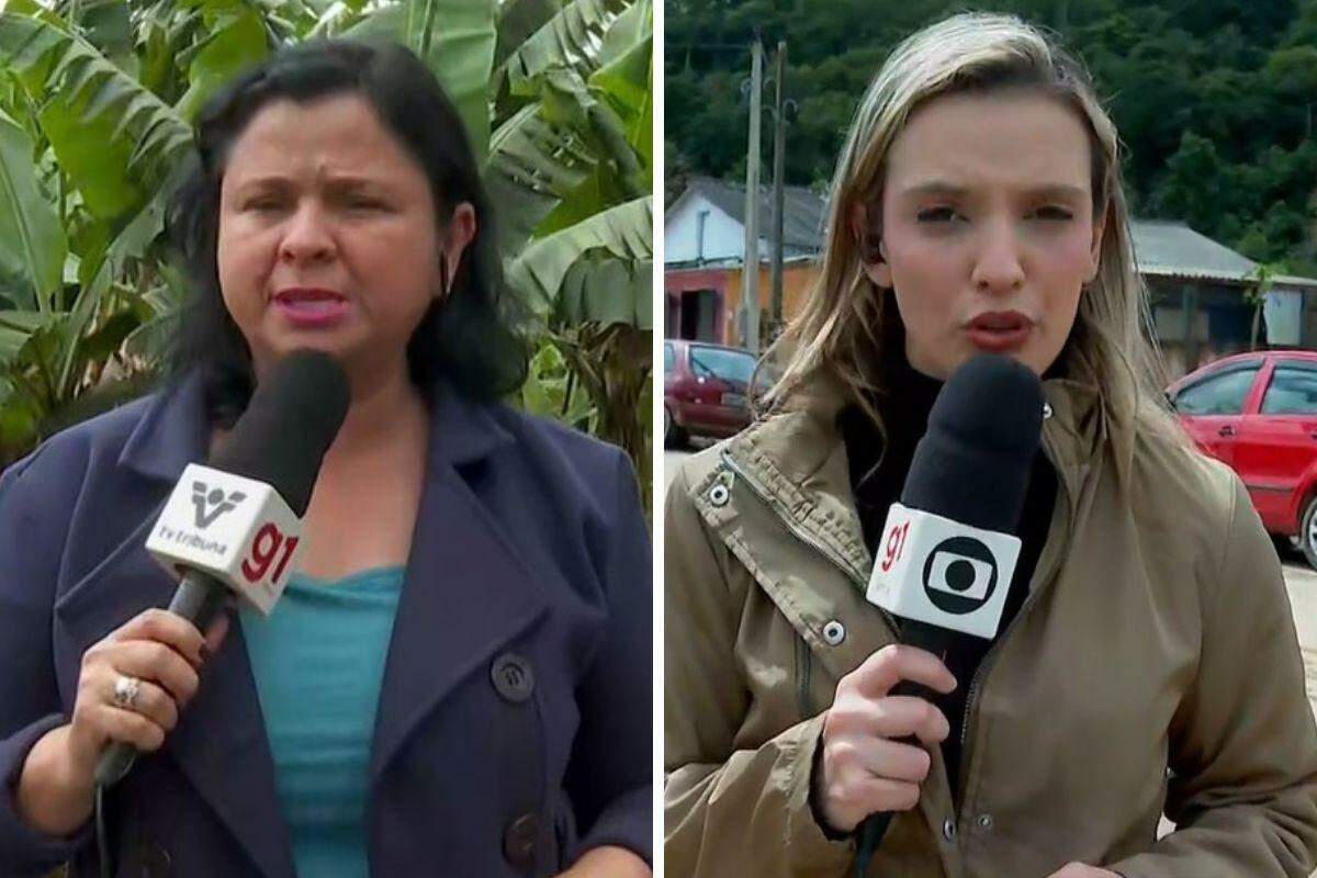 Dione Aguiar (à esquerda) está na emissora há 25 anos. Yasmin Braga (à direita) completa três anos na TV em outubro