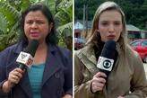 Dione Aguiar (à esquerda) está na emissora há 25 anos. Yasmin Braga (à direita) completa três anos na TV em outubro